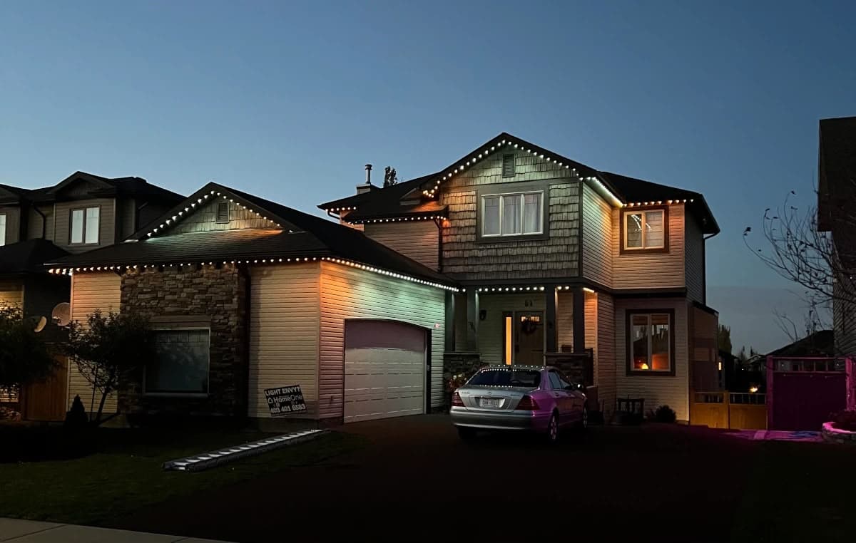 Permanent Soffit Lighting by Infinity Lighting in Edmonton